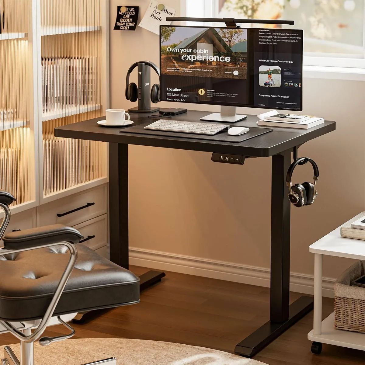 Height Adjustable Electric Standing Desk 80 x 60 c - Image 2
