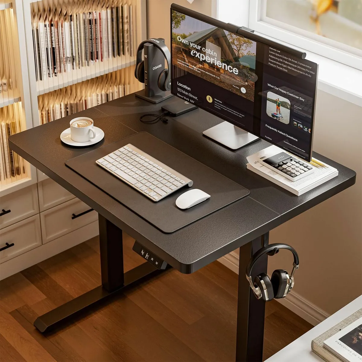 Height Adjustable Electric Standing Desk 80 x 60 c - Image 4