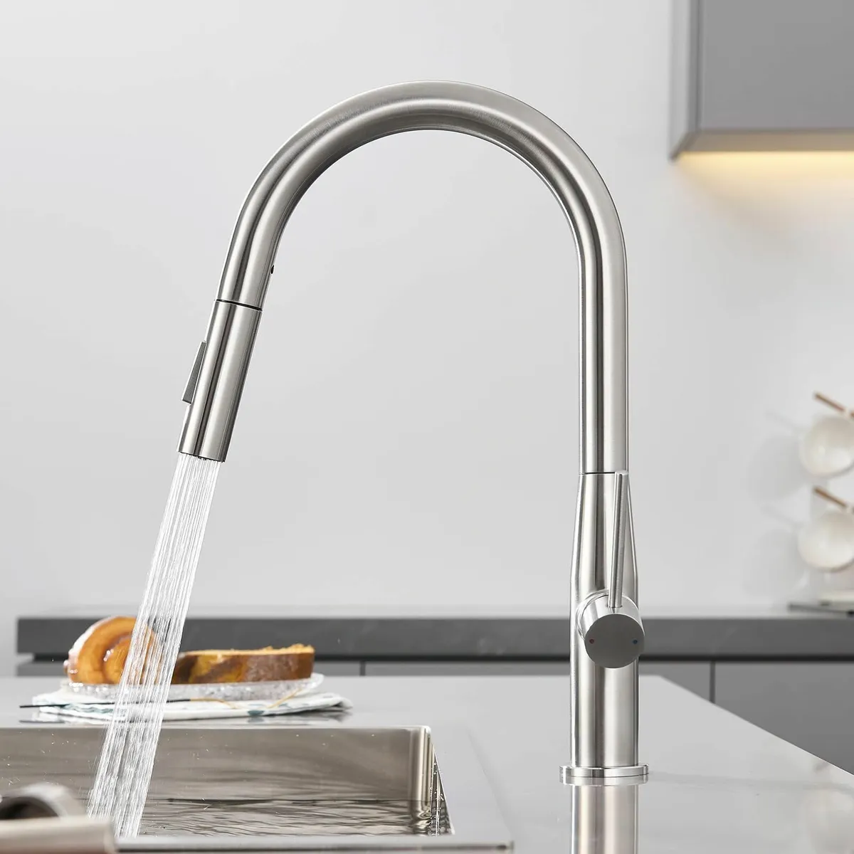 Kitchen Tap Mixer Pull-Out Sprayer 2 Modes Spray 3 - Image 1