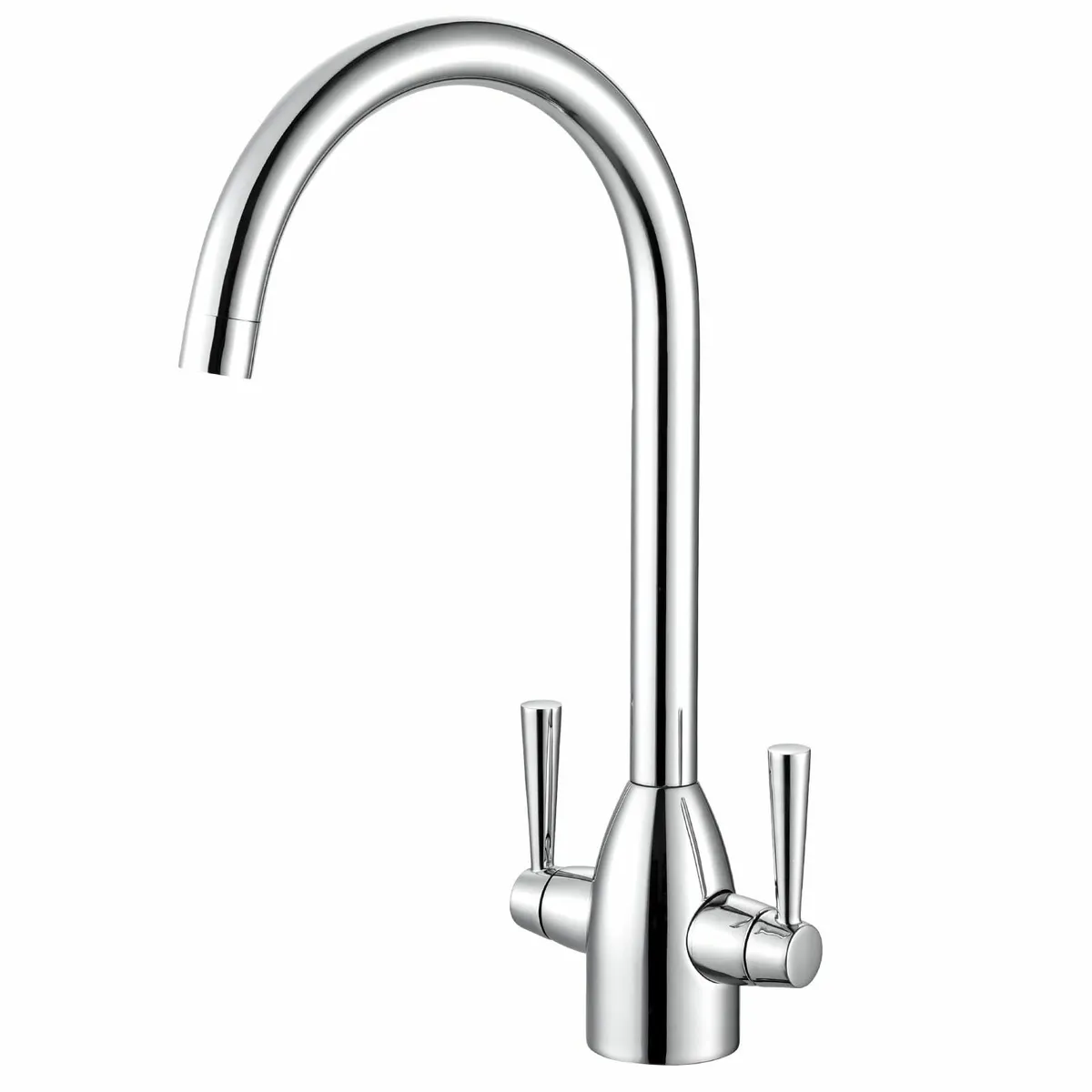 Kitchen Sink Mixer Tap Monobloc Two Handles 360 Sw - Image 1