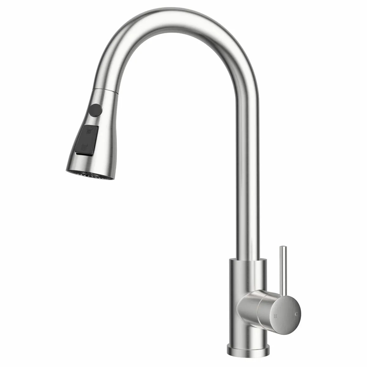 Brushed Stainless Kitchen Tap 360° Swivel Sink Tap - Image 1