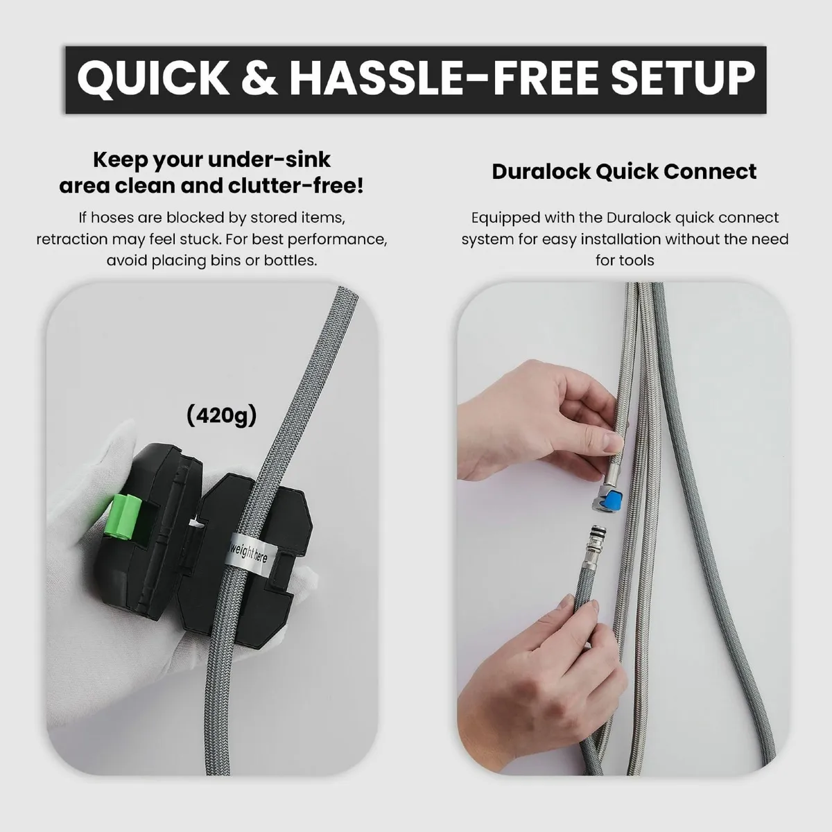 Kitchen Tap 4 Spray Modes Pause Mode 360° Swivel S - Image 2