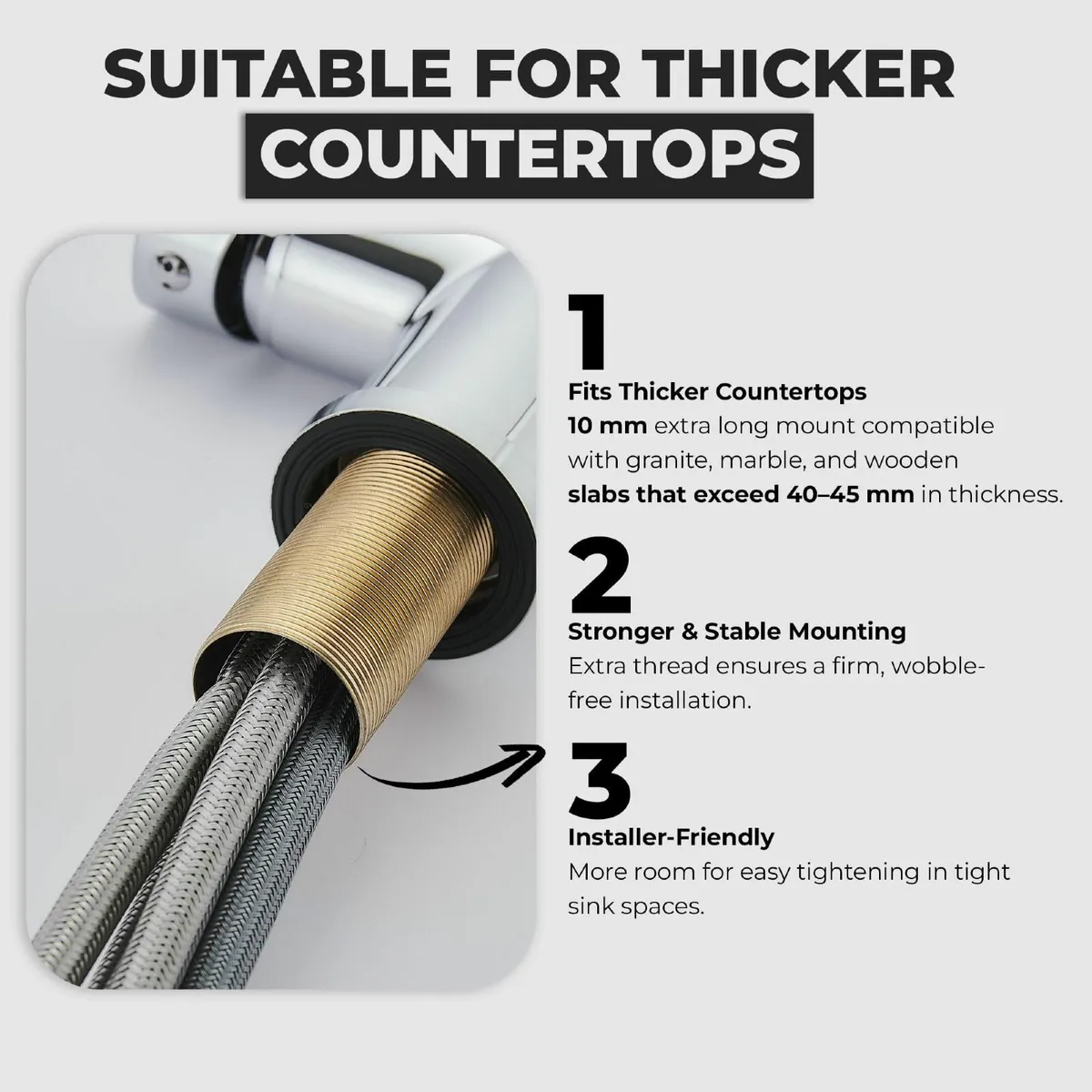 Kitchen Tap 4 Spray Modes Pause Mode 360° Swivel S - Image 4