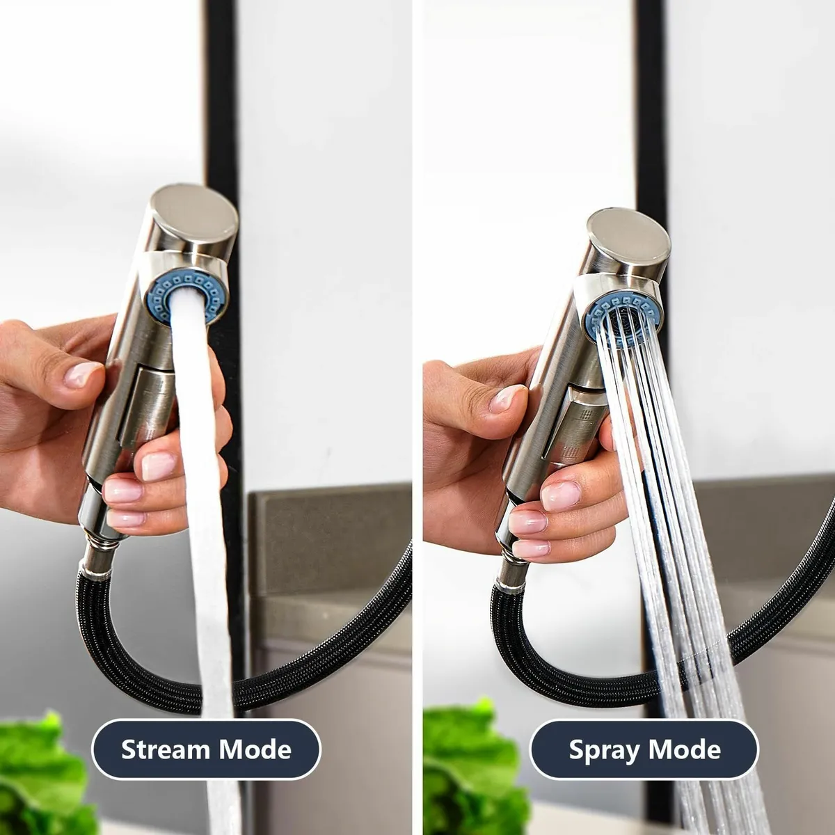 YardMoent Kitchen Tap Taps Mixer Pull Out Spray Si - Image 4