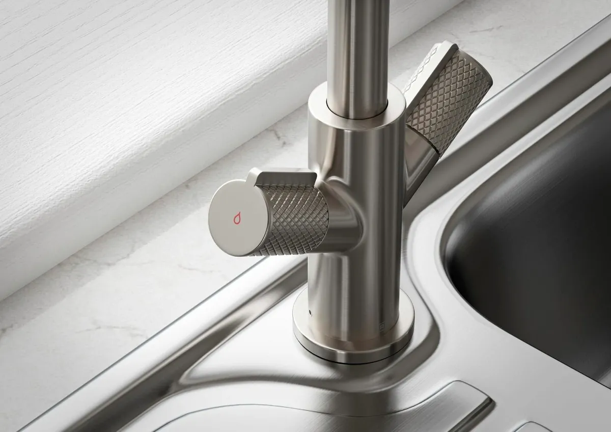 Fern Easyfit Kitchen Sink Mixer Stainless Steel Ta - Image 4