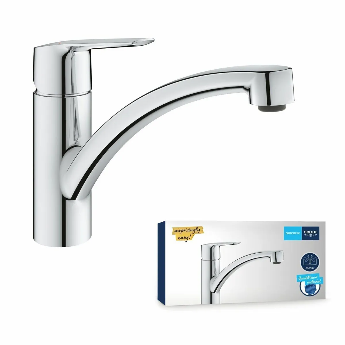 QUICKFIX Start - Kitchen Sink Mixer Tap (Low Spout - Image 1
