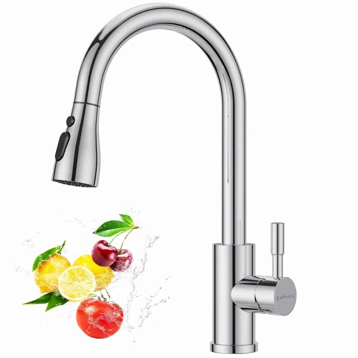 Kitchen Tap Sink Mixer Pull Out Sprayer 360° Swive - Image 1