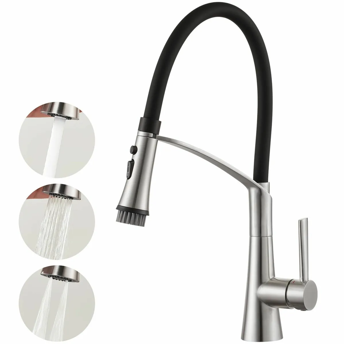 Kitchen Tap Pull Down Dual Function Sprayer 360° S - Image 1