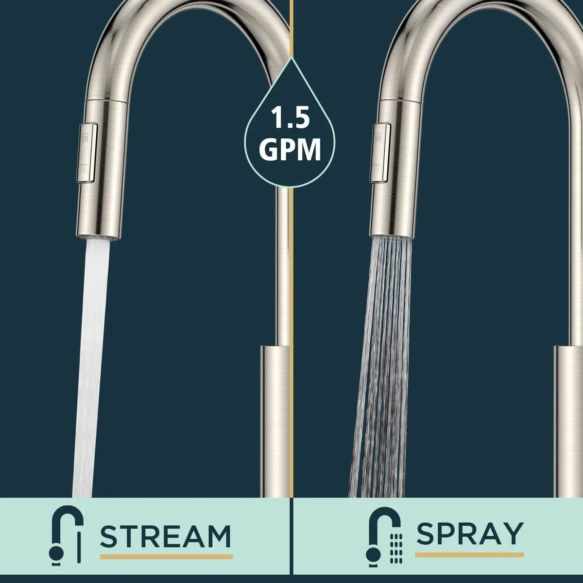 Kitchen Tap Sink Taps Mixer Pull Down Spray High A - Image 4
