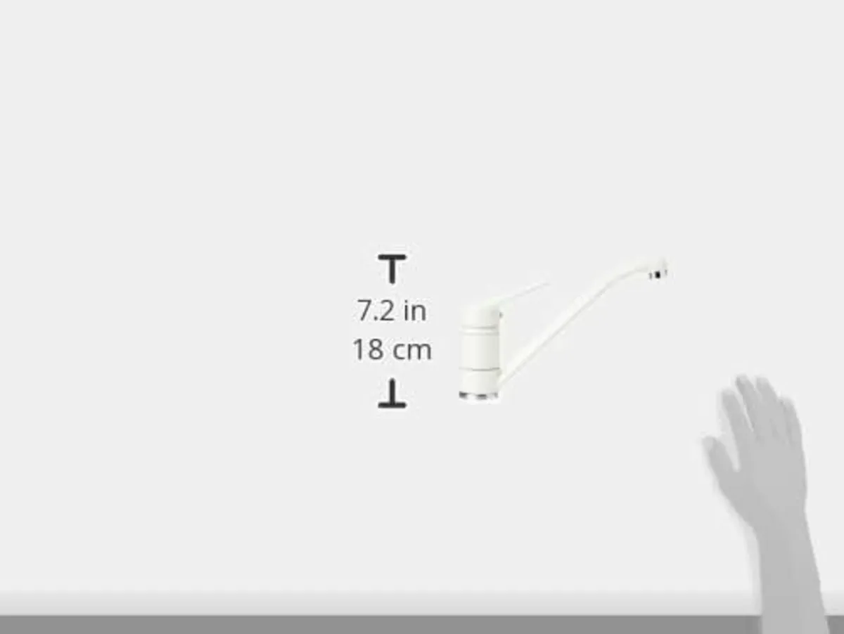 Polar White Kitchen Sink tap Fixed spout Made of G - Image 2
