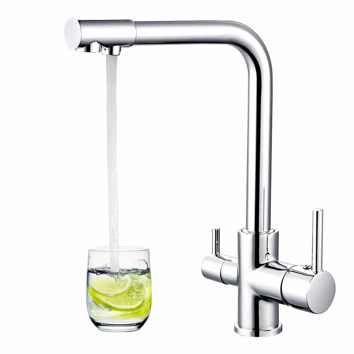 3 Way Kitchen Tap Chrome in 1 Water Filter for Sin - Image 1