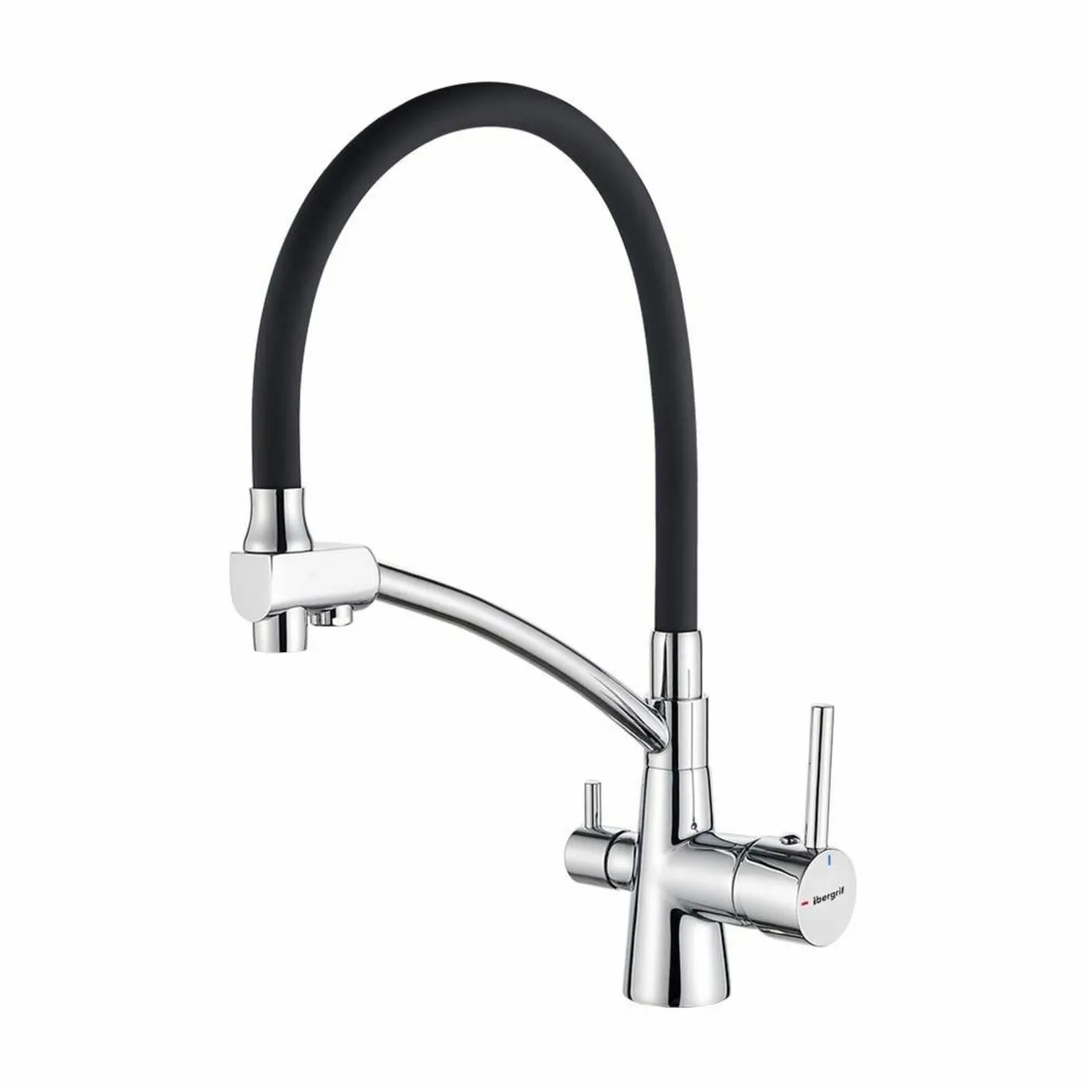 Black Kitchen Tap Flexible Spout 3 in 1 Sprayer fo - Image 1