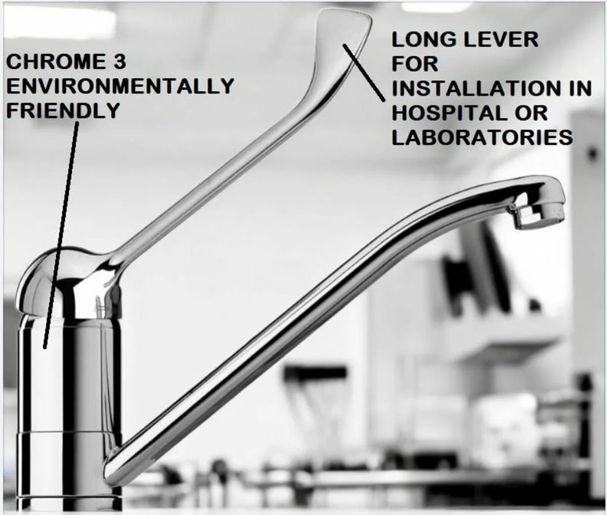 Professional Mono Basin Mixer Tap Hospital Lever b - Image 3