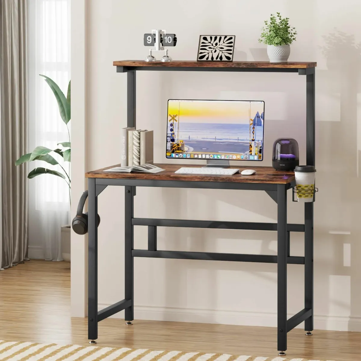 Computer Desk80CM Industrial Writing Desk Height A - Image 2