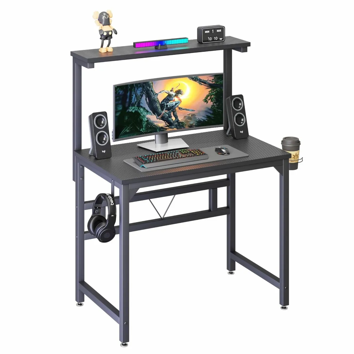 Gaming Desk80CM Industrial Writing Desk Height Adj - Image 1