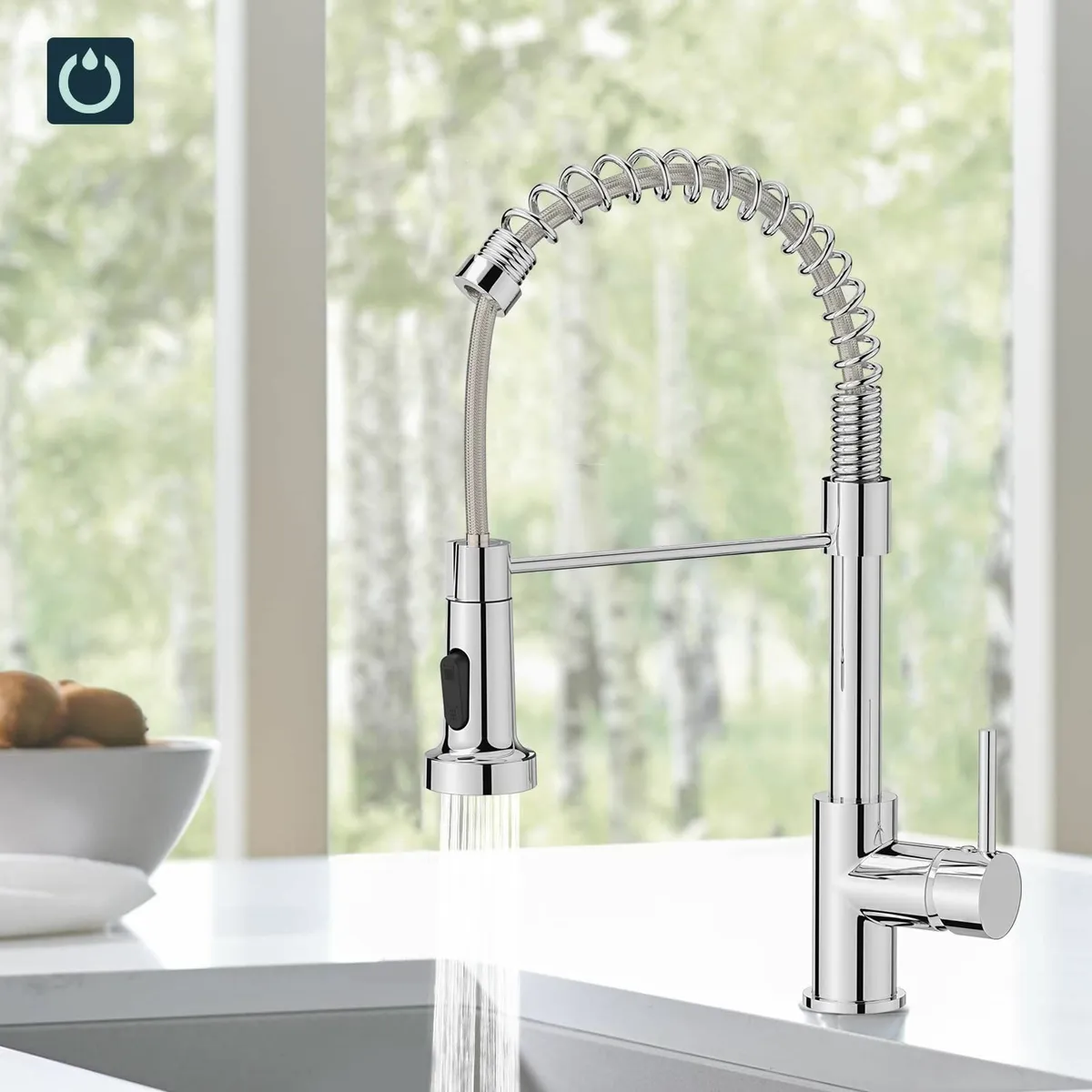 Kitchen Tap Spring Sink Mixer Taps Commercial Fauc - Image 2