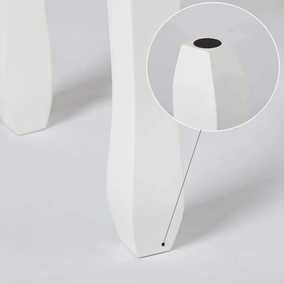 Dressing Table Stool White Soft Padded Vanity for - Image 4