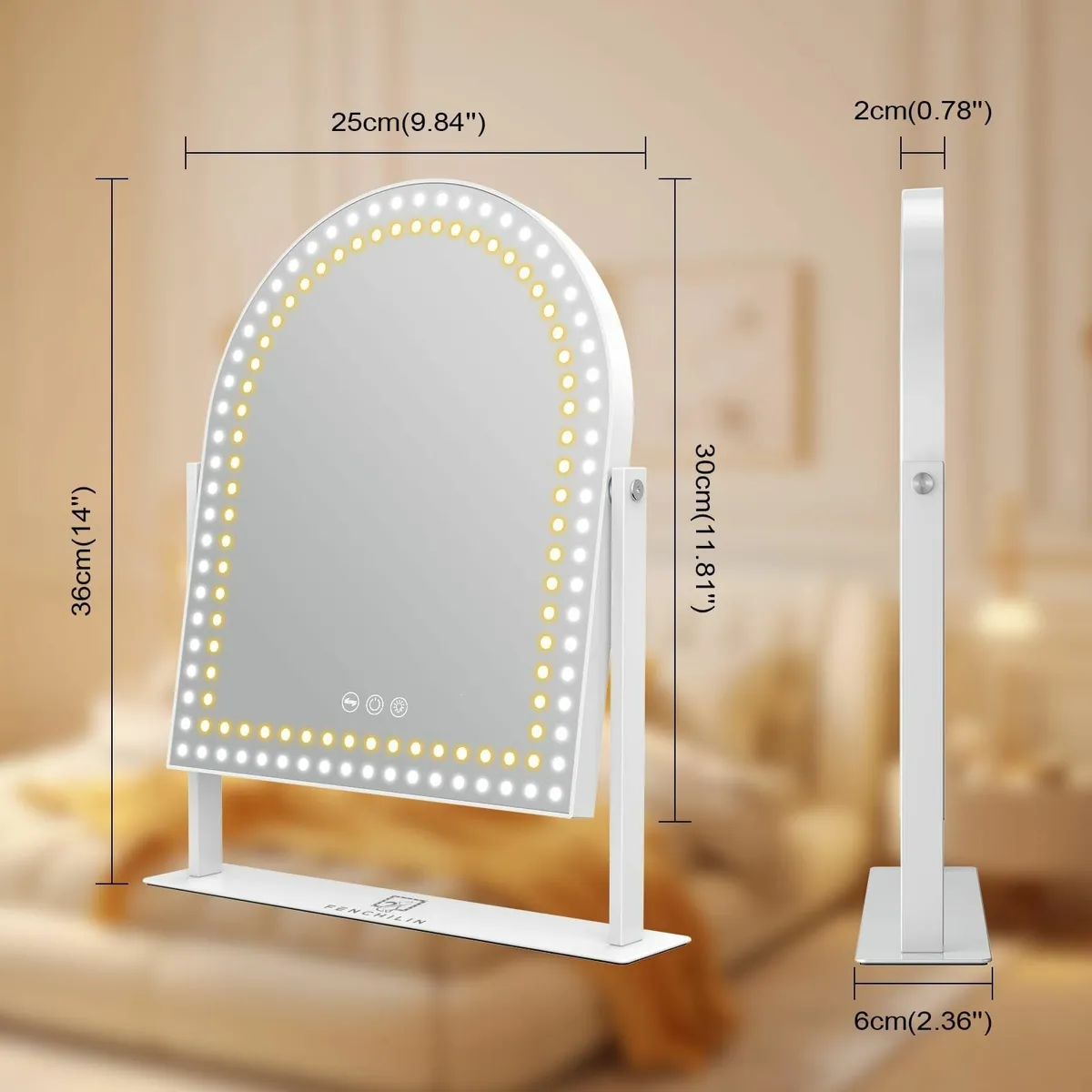 Vanity Mirror Lights Arched Hollywood Makeup Light - Image 2