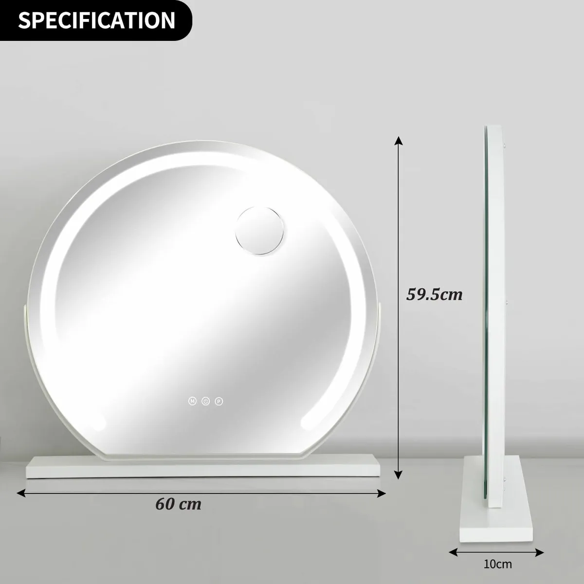 Hollywood Vanity Mirror Adjustable LED Lights 50cm - Image 2
