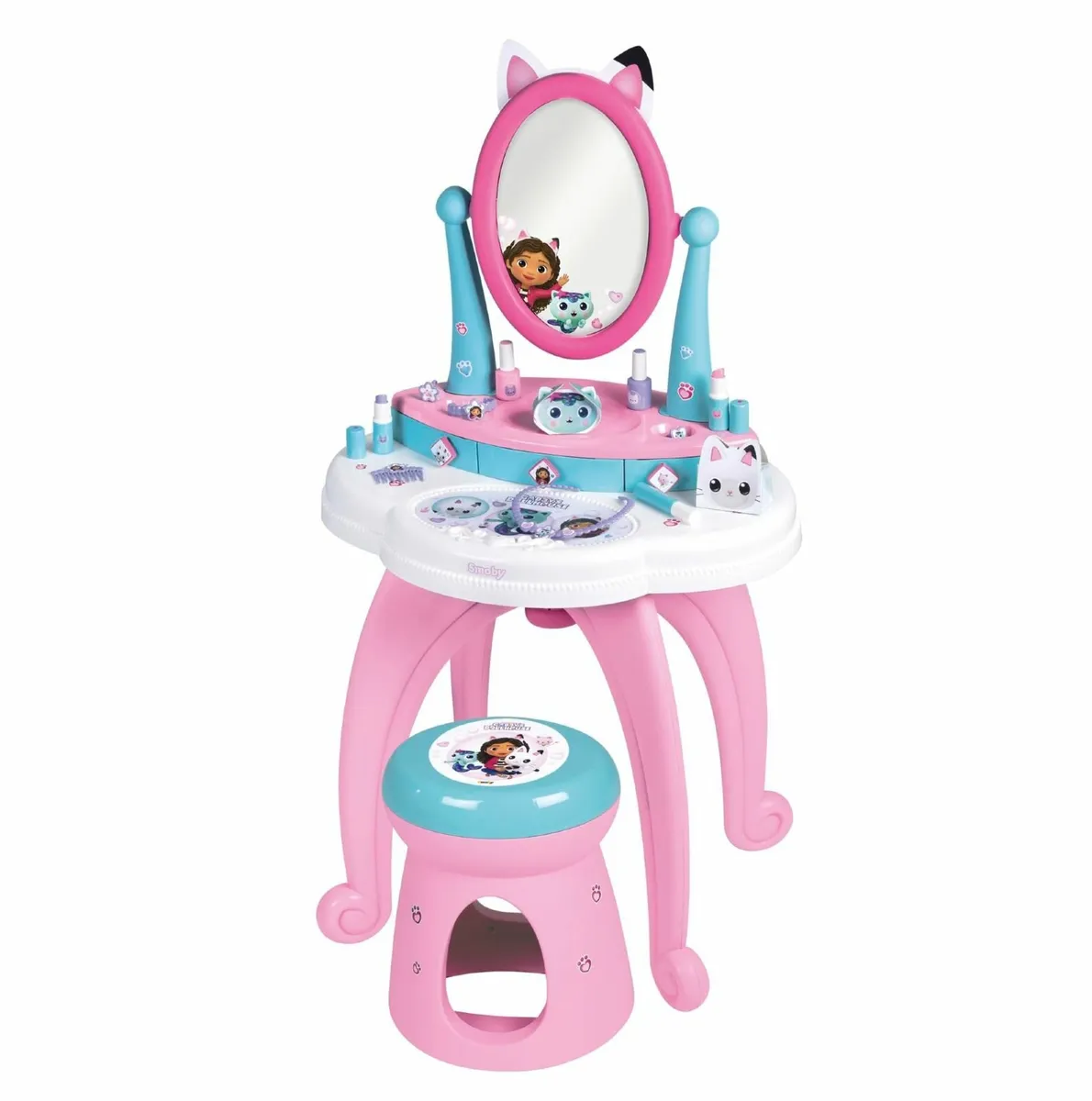 Gabby's Dollhouse 2 in 1 Dressing Table and Stool - Image 1