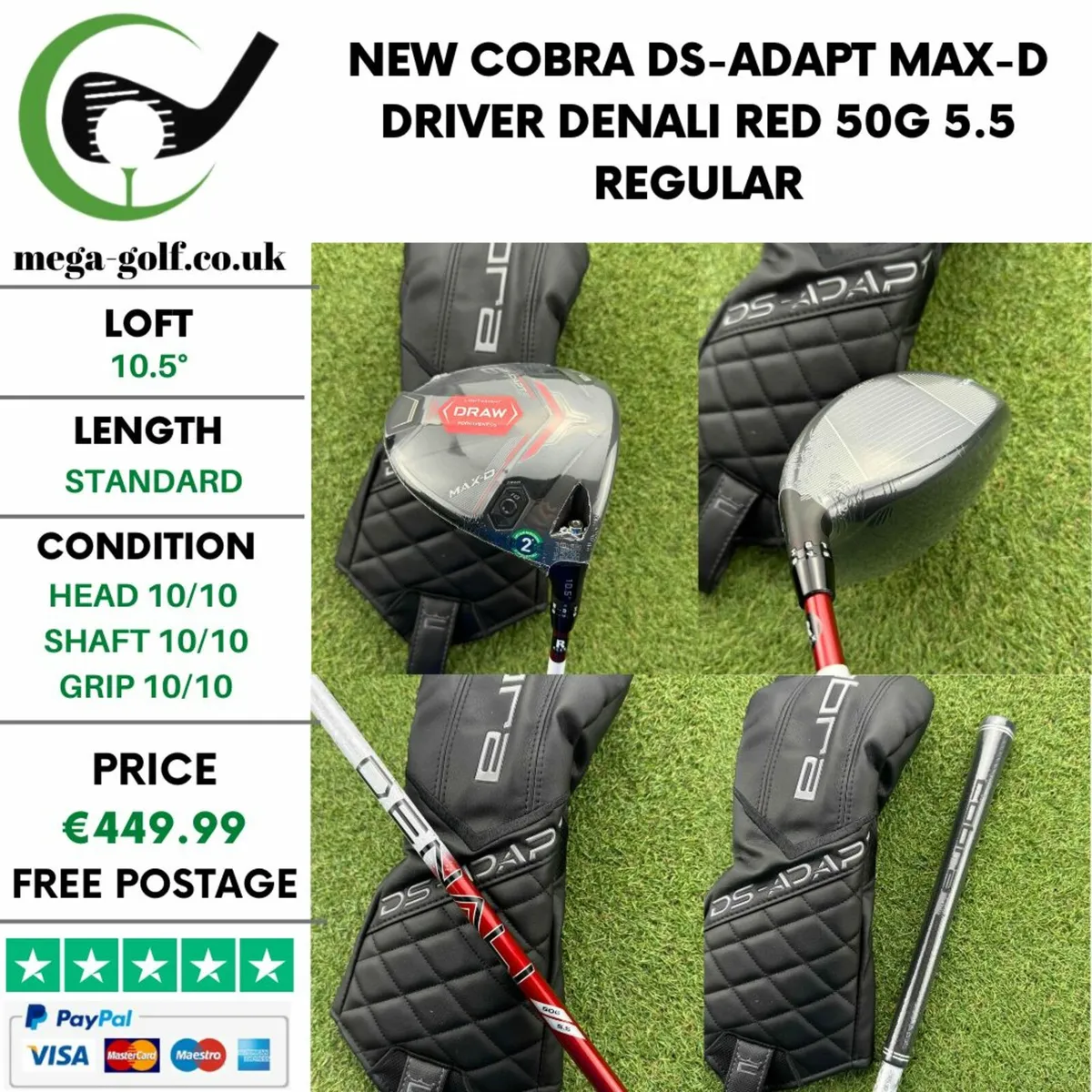 New Cobra Ds-Adapt Max-D Driver / 10.5° / Regular - Image 1