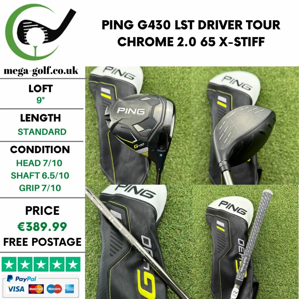 Ping G430 LST Driver / 9° / X-Stiff - Image 1
