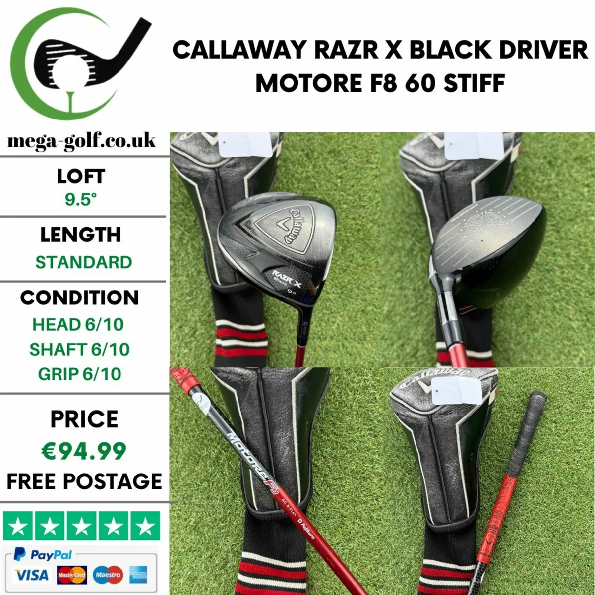 Callaway Razr X Black Driver / 9.5° / Stiff - Image 1