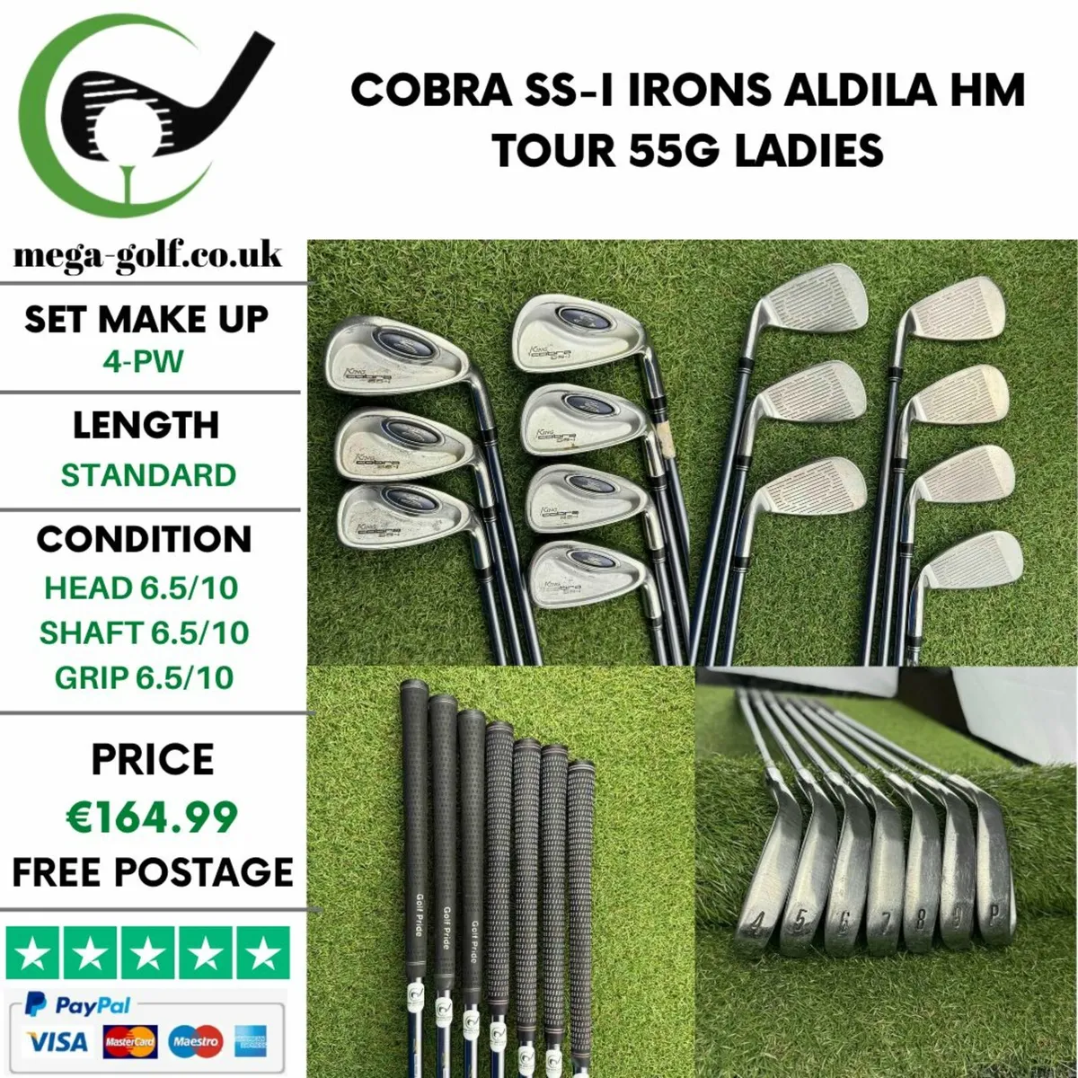 Cobra SS-i Irons / 4-Pw /Aldila Hm Tour 55G Ladies - Image 1