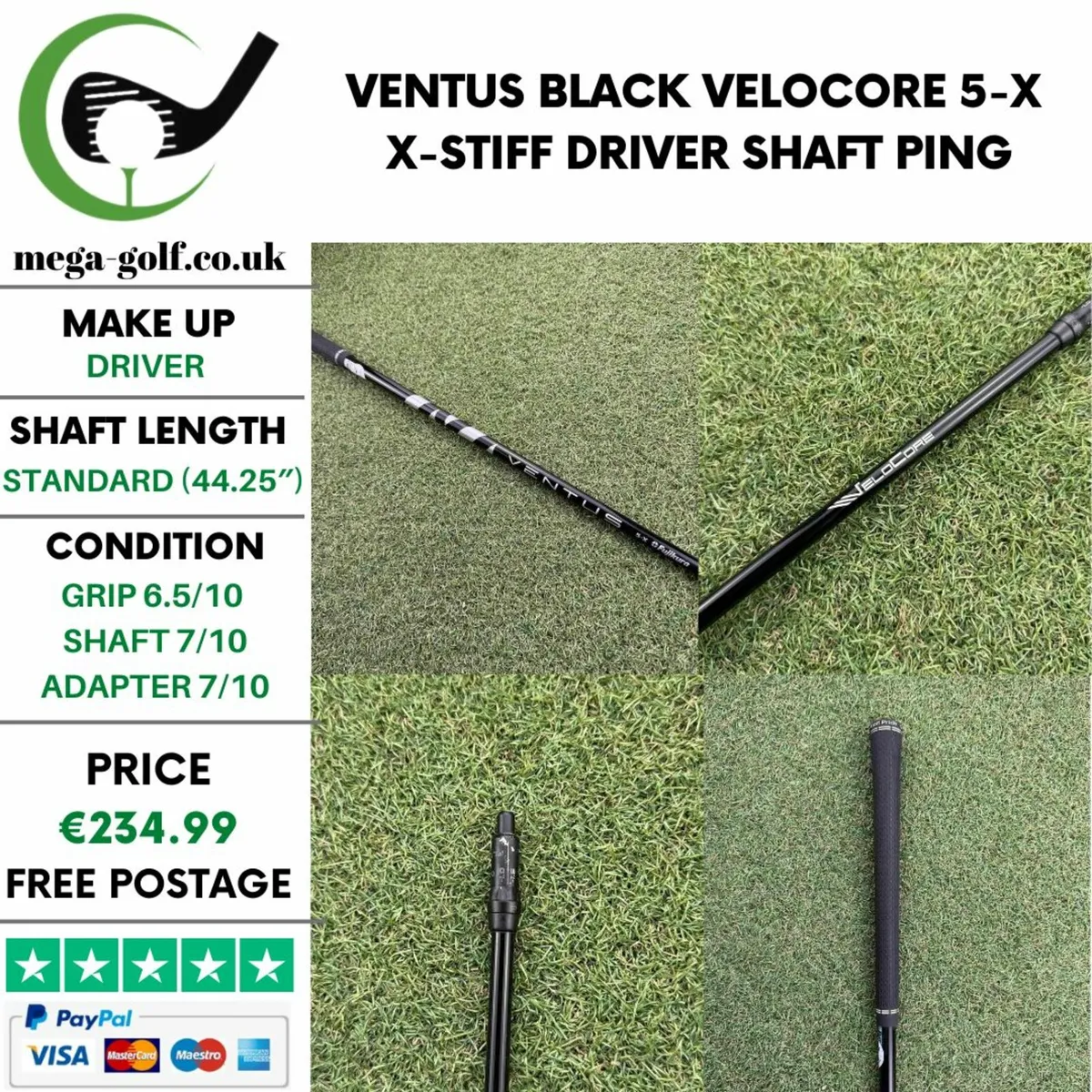 Ventus Black Velocore 5-X X-Stiff Driver Shaft - Image 1