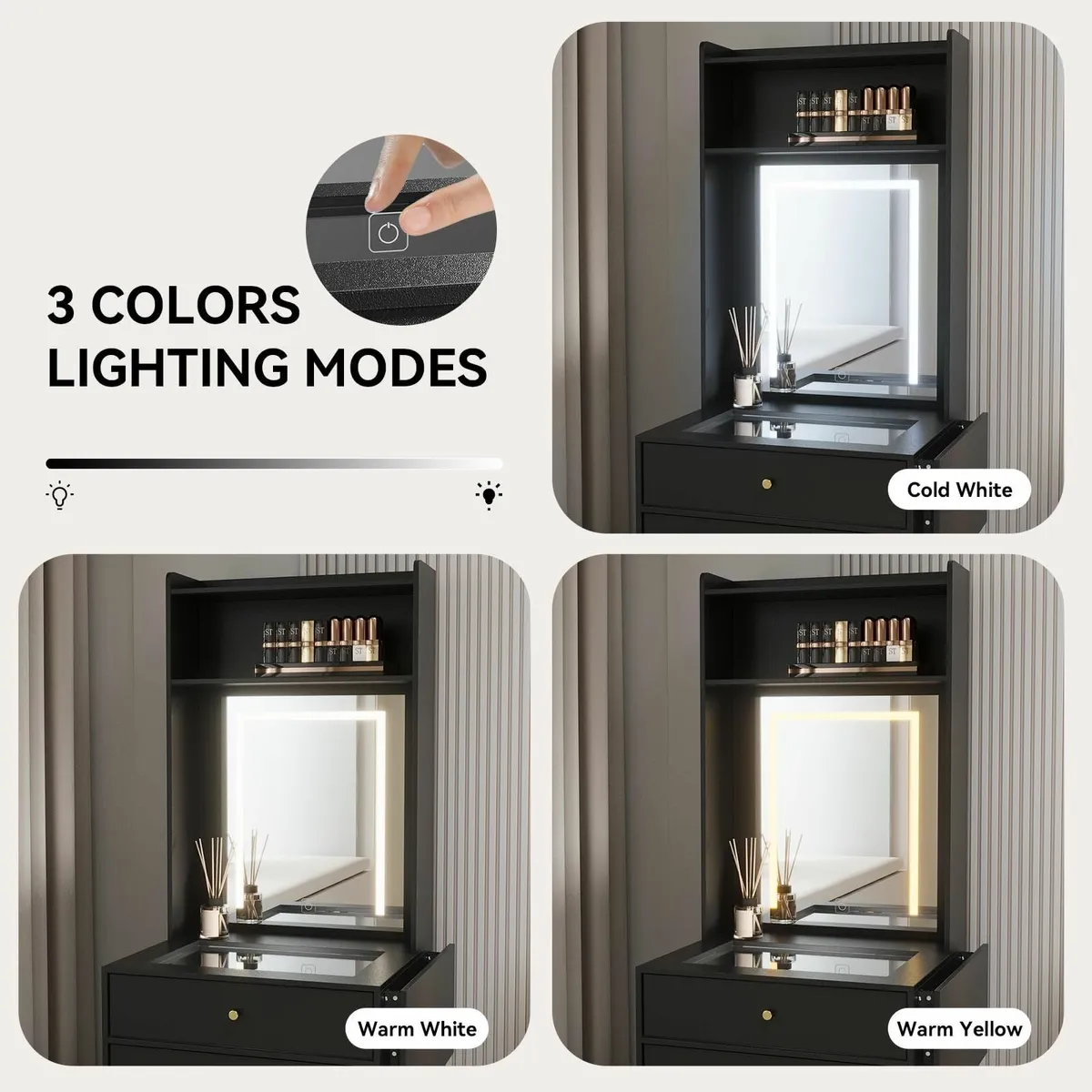 Dressing Table LED Lights Vanity Adjustable Bright - Image 2