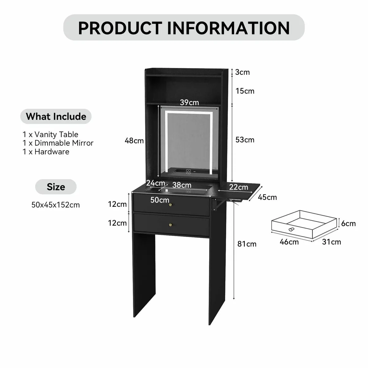 Dressing Table LED Lights Vanity Adjustable Bright - Image 4