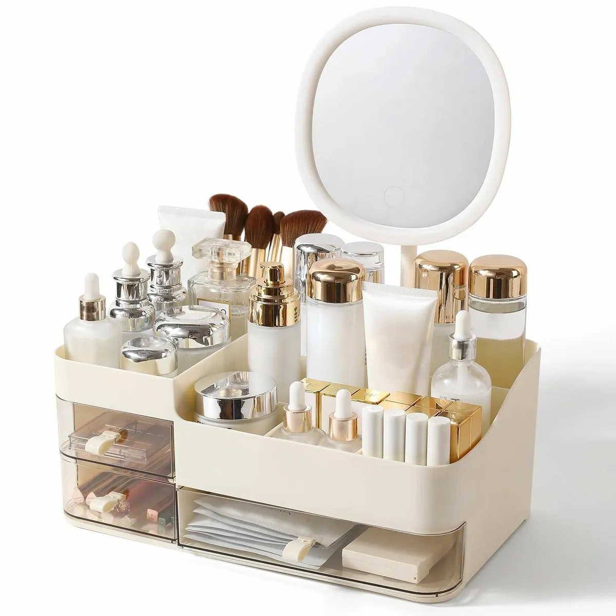 Makeup Organiser Rechargeable Mirror Large Capacit - Image 1
