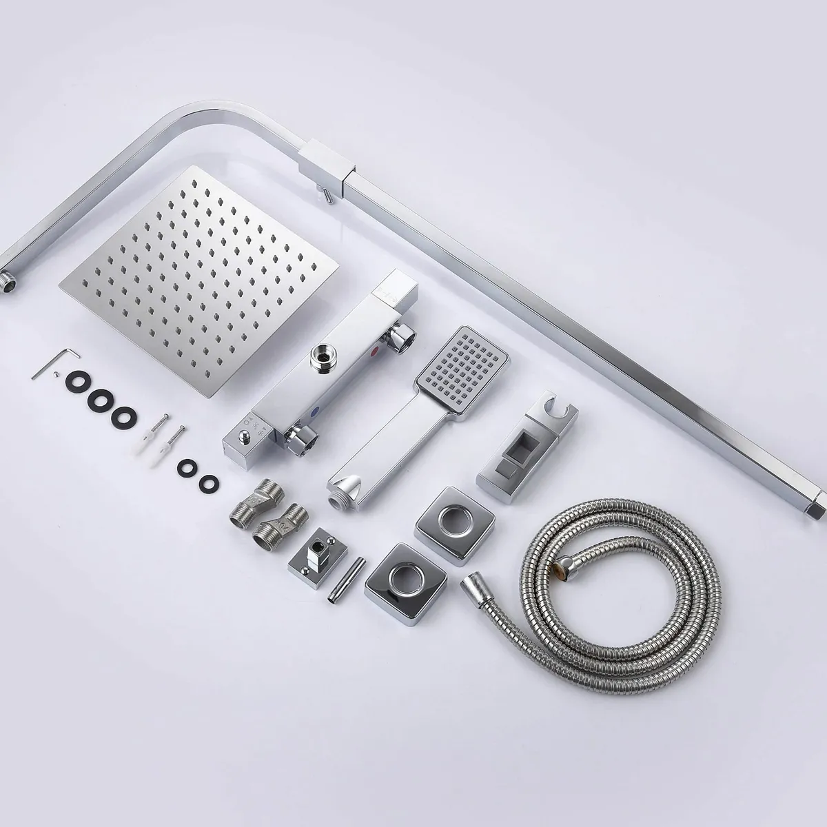Bathroom Thermostatic Shower Mixer Set Handheld an - Image 4