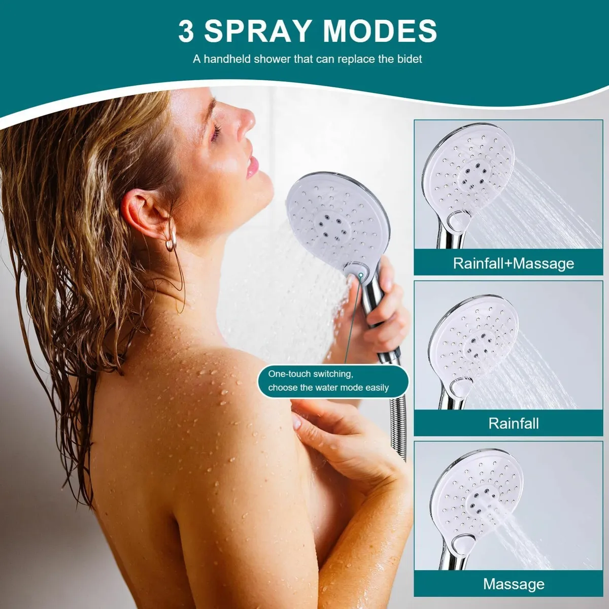 Thermostatic Shower Mixer Set 38 °C Thermostat Sys - Image 4