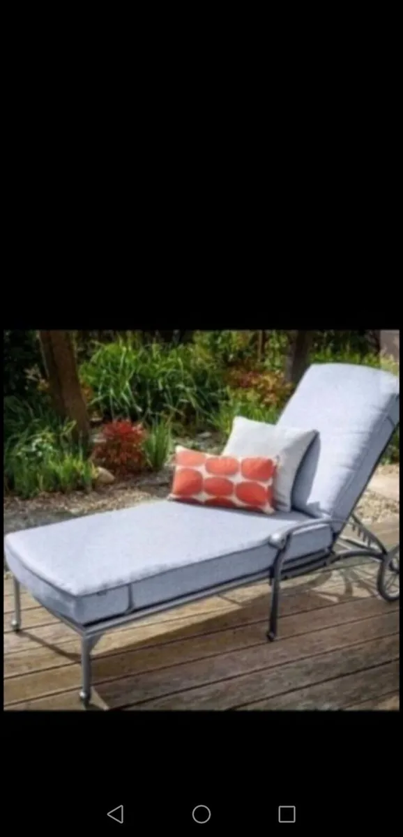 **SALE**Hartman Antique Grey Cast Alum  Lounger - Image 1