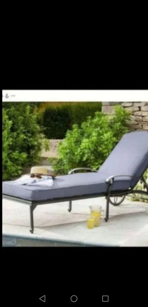 **SALE**Hartman Antique Grey Cast Alum  Lounger - Image 2