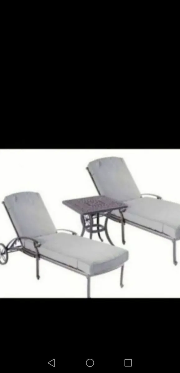 **SALE**Hartman Antique Grey Cast Alum  Lounger - Image 3