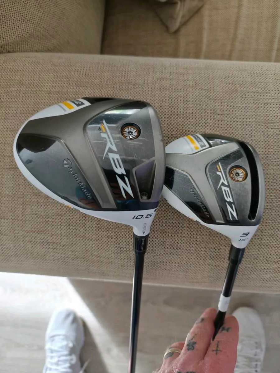 Taylor made driver and 3 wood - Image 1