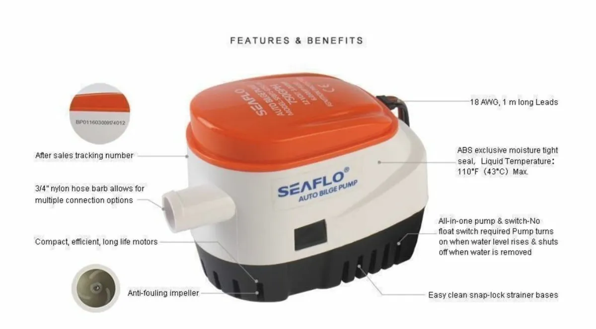 €29 Automatic  pump all-in-one pump & float switch