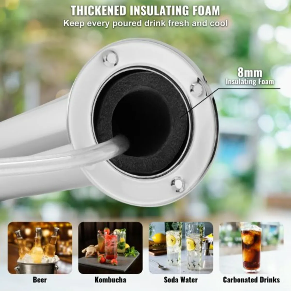 Kegerator Tower Kit, Dual Taps Beer Conversion Kit - Image 2