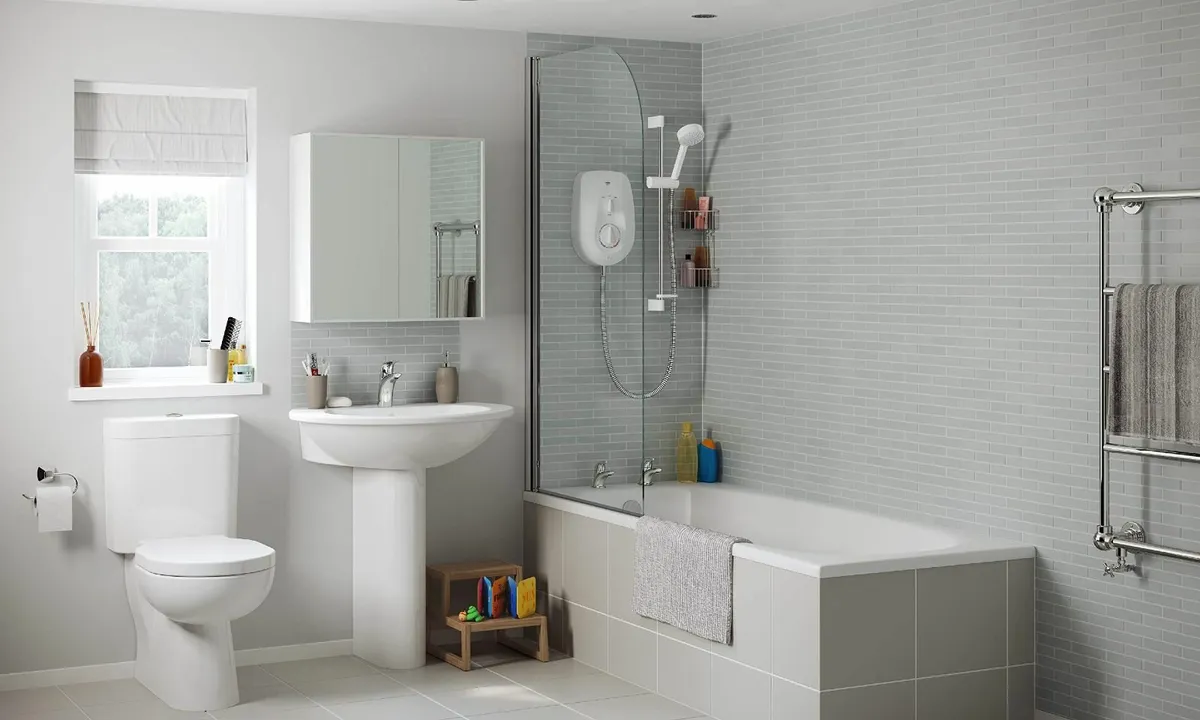 Showers Vie Electric Shower 8.5 kW White/Chrome 1. - Image 4