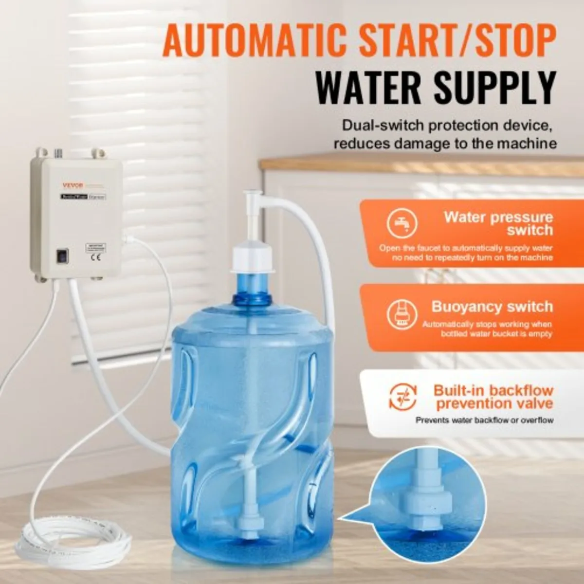 3.8 L Water Dispenser Pump 40psi Coffee Maker Auto - Image 2
