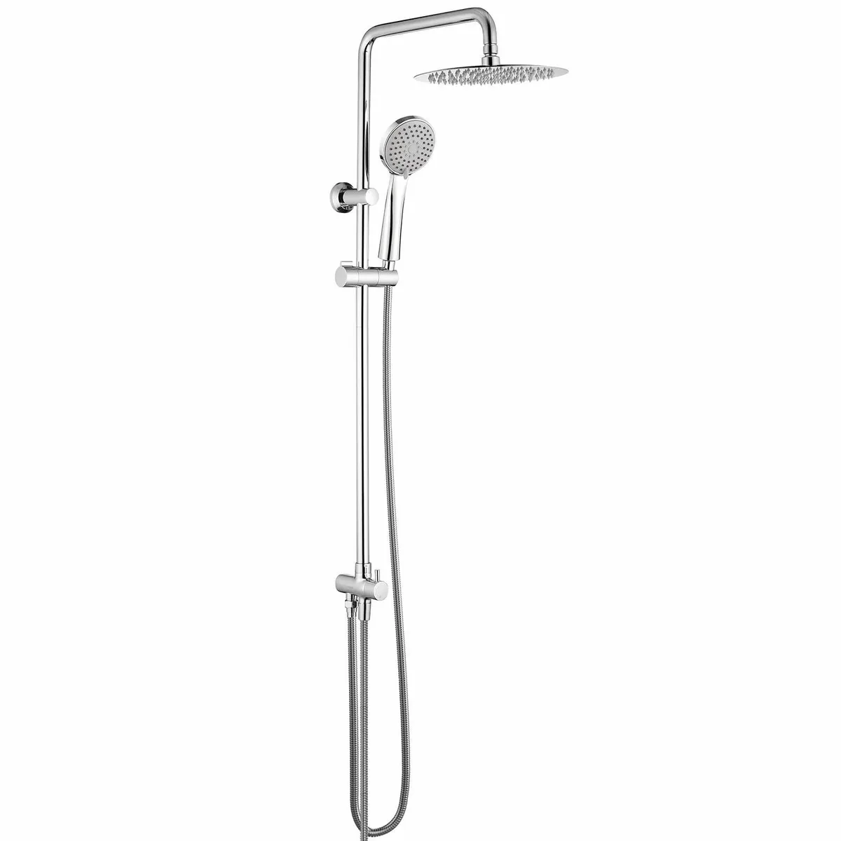 COLUMNAS-G7005 Modern Chrome Shower Riser Rail Mix - Image 1