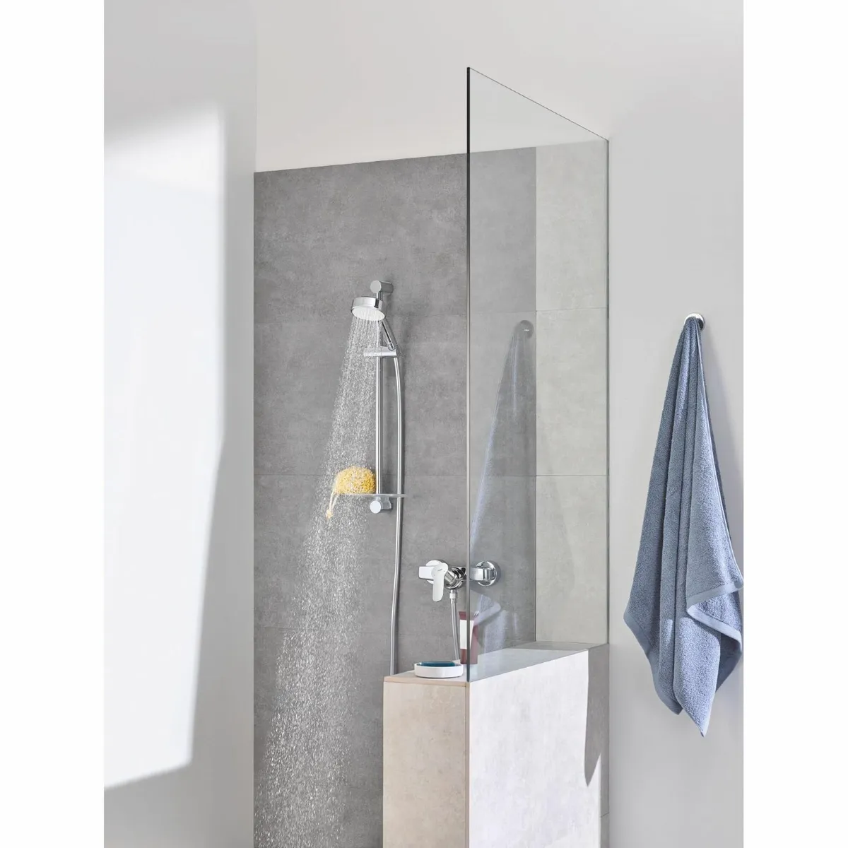 BauEdge Single Lever Shower Mixer Valve ONLY Chrom - Image 2