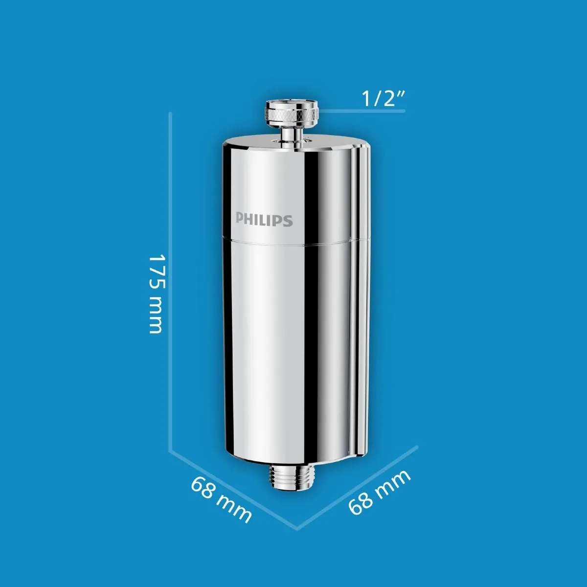 Water in-Line Shower Filter and 3 Replacement cart - Image 2
