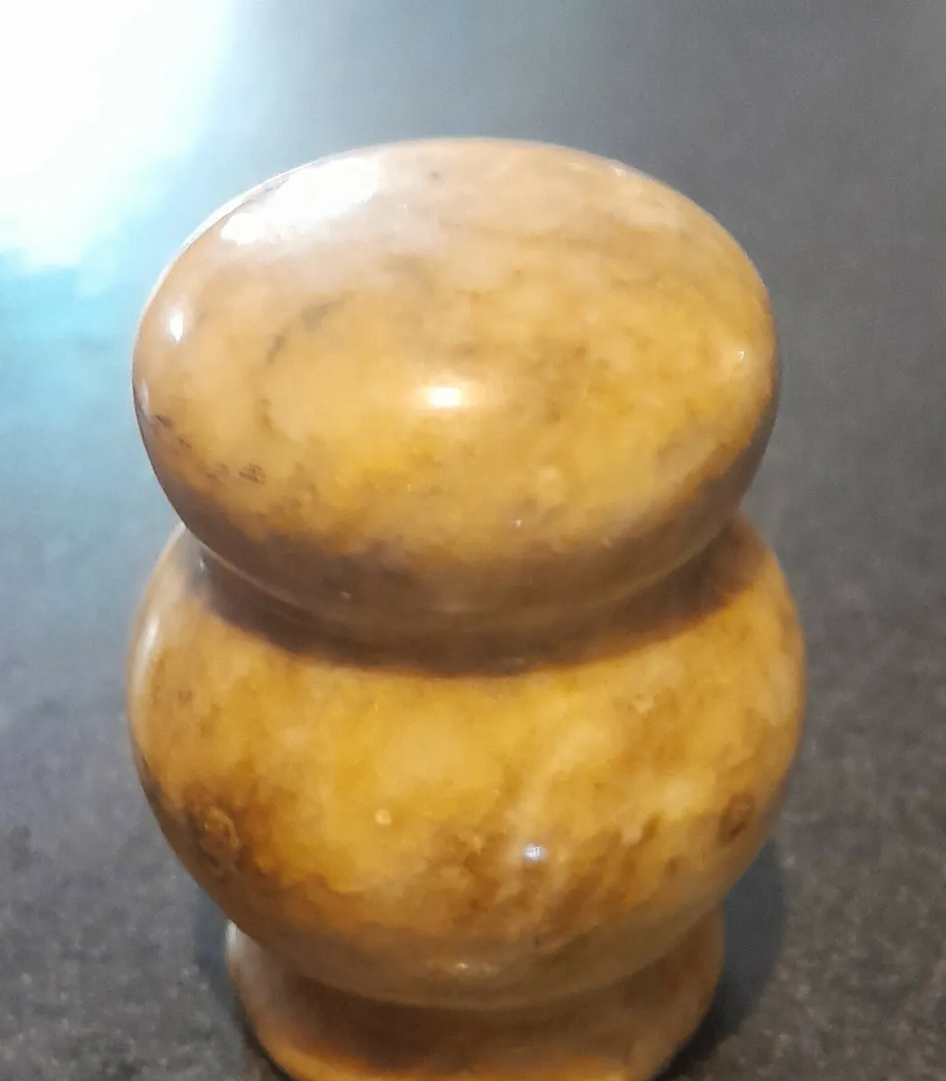 Handcarved marble owl 6cm - Image 2