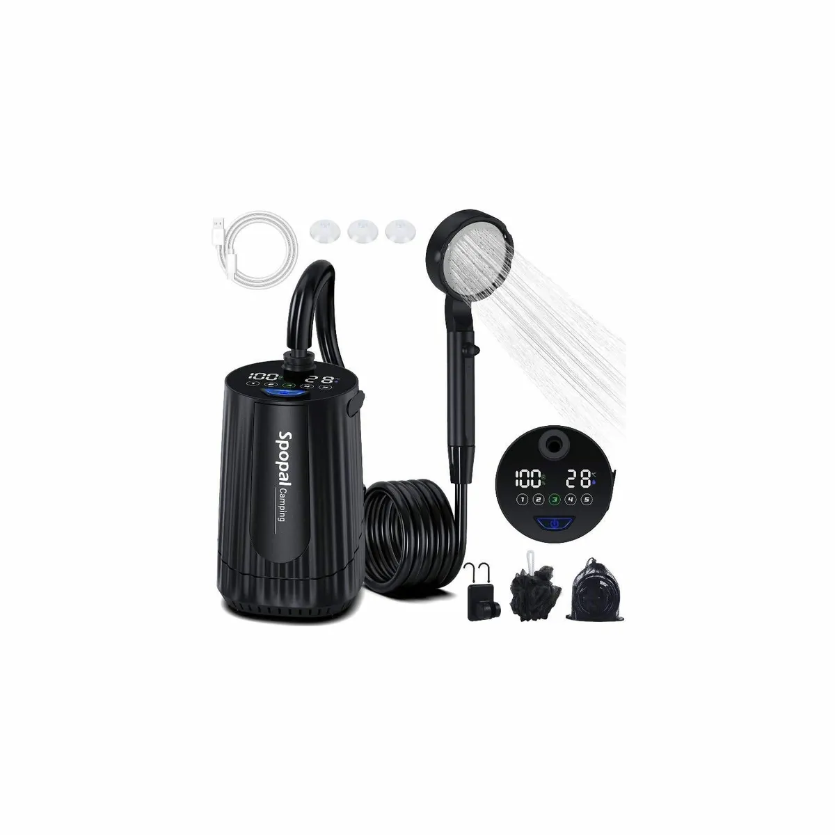 Portable Shower for Camping [10000mAh][LED Display - Image 1