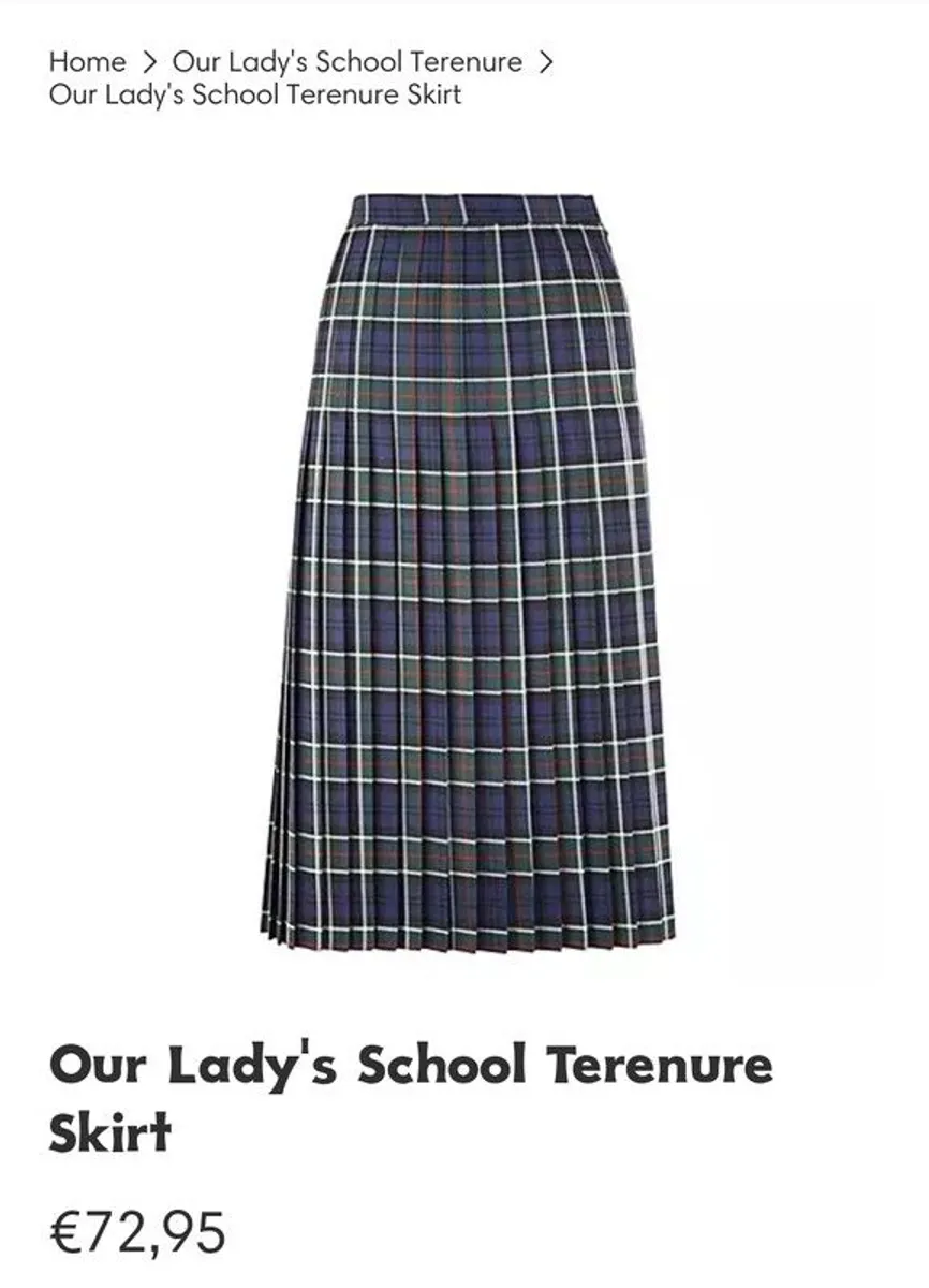Our Lady's school skirt