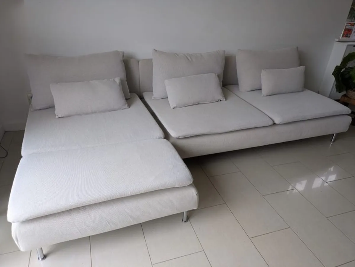 beautiful IKEA machine washable Beige/cream couch - Image 1