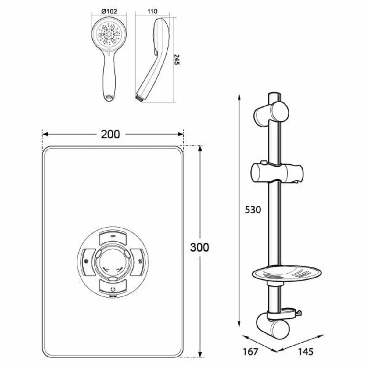 Collection 2 | Shower Electric 8.5 kW Triton Aspir - Image 3